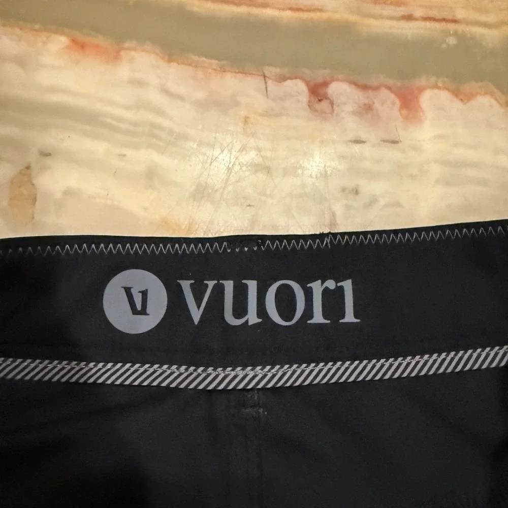 Vouri Mens Chino Pants Black Flat Front Straight Leg Golf Performance Outdoor 30